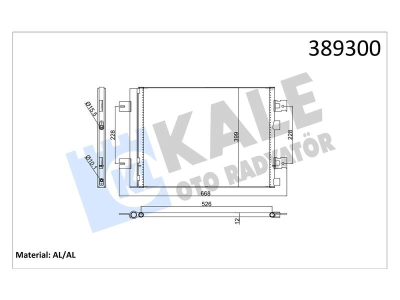 Klima Radyatoru Clio Iv - Duster 10>SANDERO 08>LOGAN 10>1.2 16V - 1.4 - 1.6 - 1.5DCI