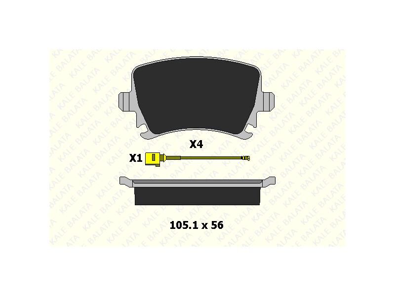 Fren Balatasi Arka Golf Passat Caddy Leon Octavia Superb A3 Tt Fisli