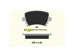 Fren Balatasi Arka Golf Passat Caddy Leon Octavia Superb A3 Tt Fisli