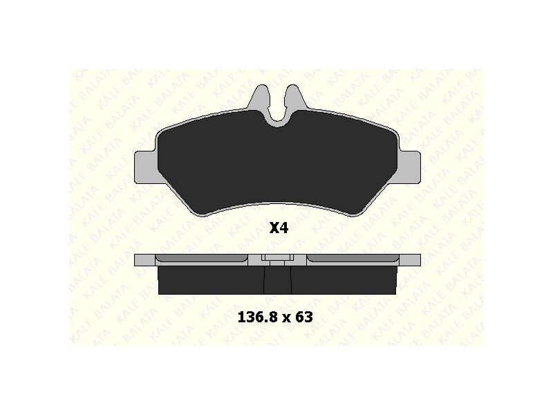 Fren Balatasi Arka Sprinter 906 Crafter 06 => (fisli & Aksesuarli)