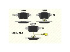 Fren Balatasi Ön Caddy Golf V A3 Octavia Touran Toledo Passat Jetta 05 => Fisli