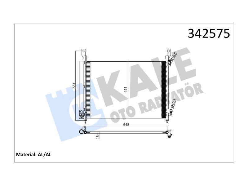 Kondenser Koleos 2.0DCI (08+) Al Al