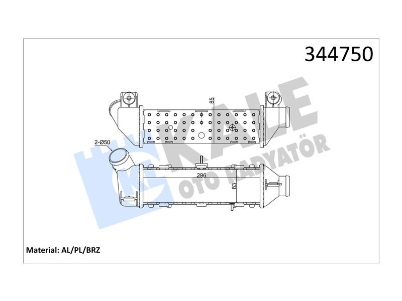 Intercooler Caddy Ii 1.9TDI (96 - 04) Polo Classic 1.9TDI (96 - 02) Cordoba Ibiza Ii 1.9TDI (96 - 99) Al P