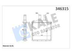 Kalorifer Nubira - Lacetti (04+) T Lacetti - Nubira (05+) Al Brz