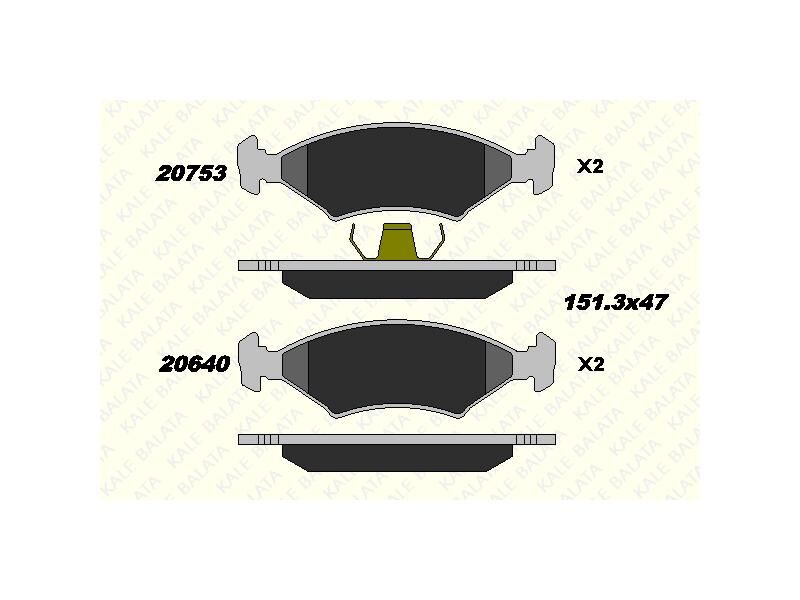 Fren Balatasi Ön Escort Ii Iii Iv Fiesta I Ii Iii Iv Van Orion I Ii P100 Ii Puma Sierra 76 - 02