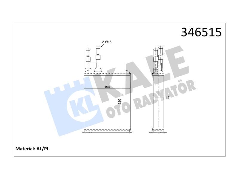 Kalorifer Boxer - Jumper (DJ5 - DJ5T - DJ5TED - XUD9 Motor) (- 2000) Al Mknk