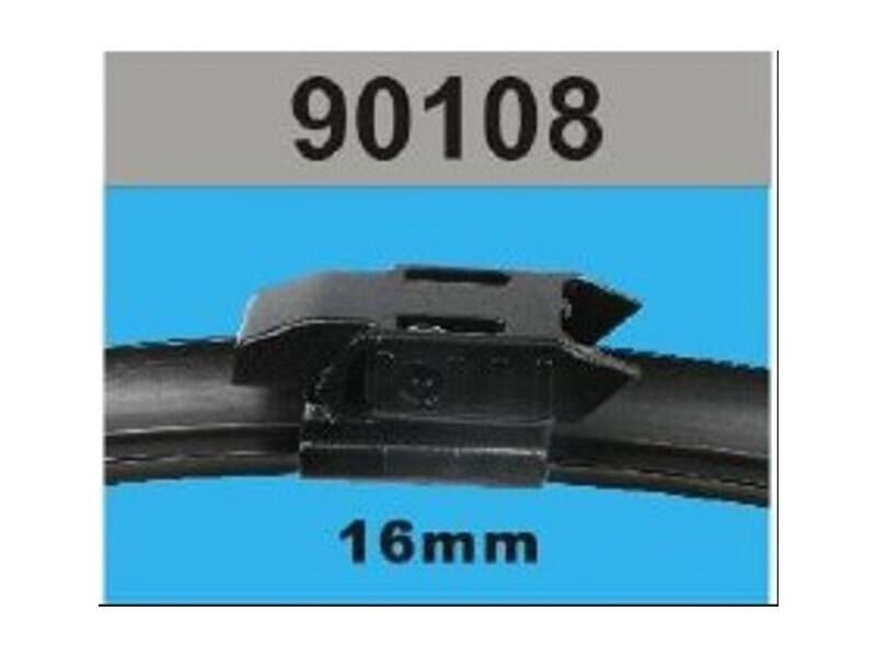 Muz Tipi Adaptorlu Silecek Set Dacia Duster 2017 - 24 + 18 600MM + 450MM 16MM Yeni Tip