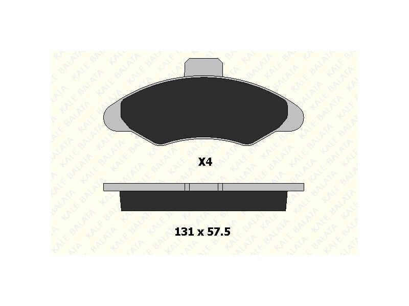 Fren Balatasi Ön Escort 90 - 00 Orion 1.3 1.4 1.6 90 - 93 Fissiz
