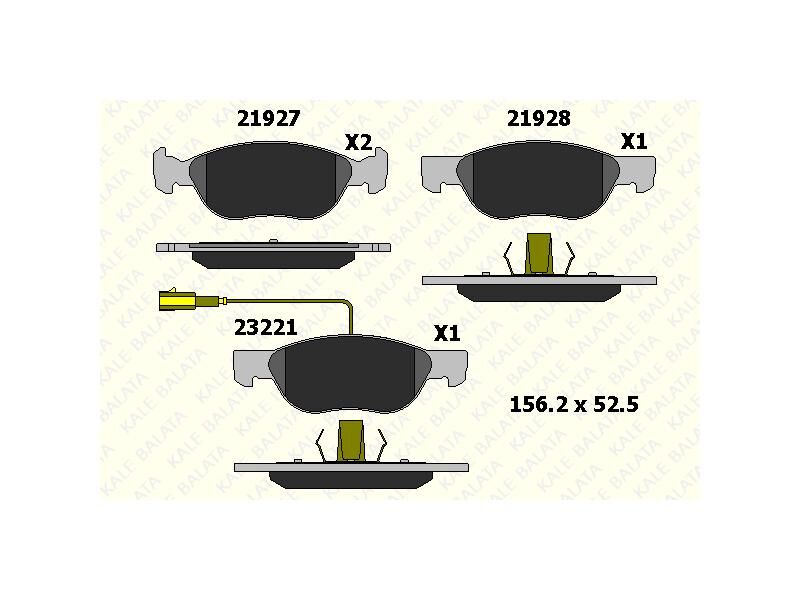 Fren Balatasi Ön Brava Bravo Marea 96 => Punto 00 => Fisli