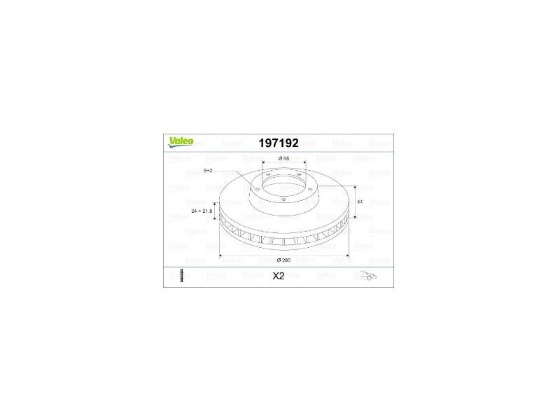 Fren Diski Ön Havali Megane Iii 09>FLUENCE 09> Duster 10> Express 21> Juke (F16) 19> 1.5 DCI (280X24
