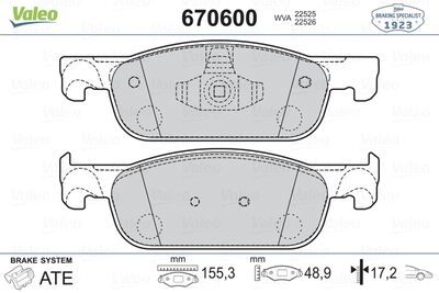 Fren Balatasi Ön Clio Iv Symbol Logan Sandero Buyuk Tip