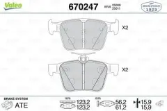 Fren Balatasi Arka Golf Arteon A3 12> S3 12> Leon 2.0 17> Kodiaq Superb