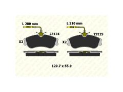 Fren Balatasi Ön Berlingo 1996 - Xsara 1997 - 2005 Fisli