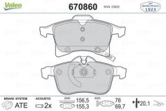 Fren Balatasi Ön Astra H 04> Meriva 03> Zafira 05> Corsa C - D 03> Combo 04>