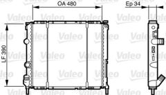 Radyator (480X390X34) Clio Ii 98> Kangoo 98 - 03 (ac+mek)