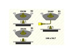 Fren Balatasi Ön (fisli Kucuk) Polo Golf Iv - V Jetta Bora A3 Leon 97>