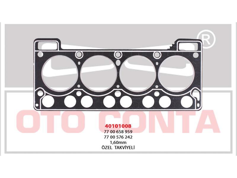 Silindir Kapak Conta R12 1.3 Lpgli Sac Takviyeli Cift Taraf