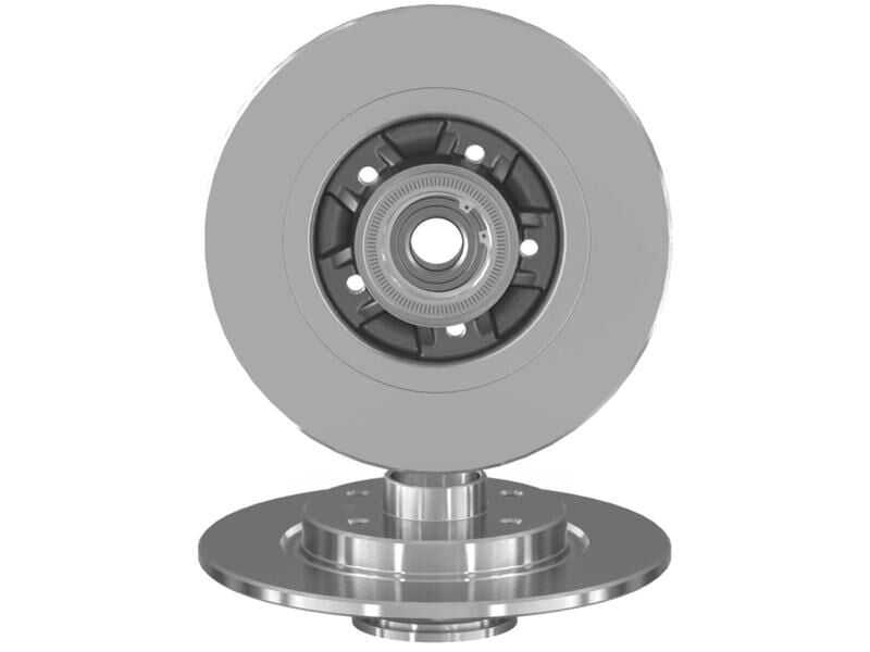 Fren Diski Arka Rulmanli Deliksiz Kangoo 08 =>