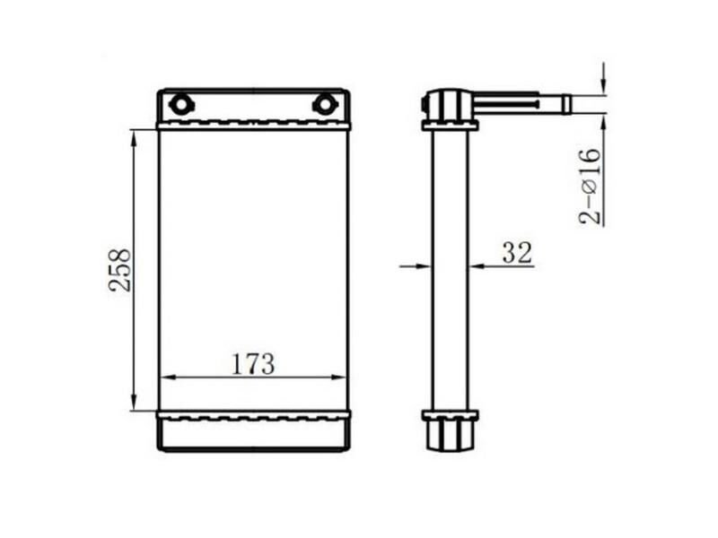 Kalorifer Radyatoru Ducato Arka A M (260X175X32)