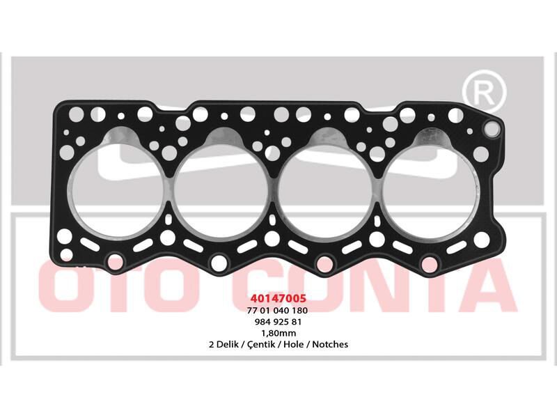 Silindir Kapak Conta Ducato 2.5D 1.80MM 2 Delik 08 89 >07 98