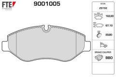 Fren Balatasi Ön Crafter 2.5 TDI 06> Sprinter 06> Viano Vito 03>