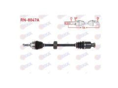 Aks Komple Sağ 1.9 D Kangoo 725.70 Mm