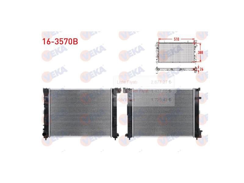 Su Radyatoru Brazing Clio V 1.5 DCI 2019>