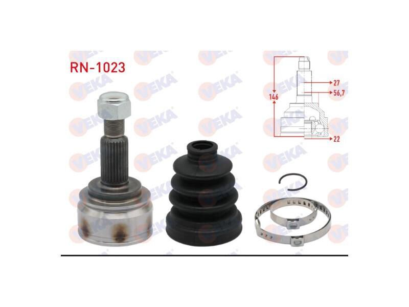 Aks Kafasi Sol - Sağ Ön Dis Kangoo (KW0/1) 1.5 DCI 5 Vites 27X22X56,7 Uzunluk 146 Mm 2008 -
