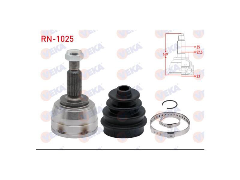 Aks Kafasi Sol - Sağ Ön Dis Dacia Dokker 1.5 DCI 25X23X52,5 Uzunluk 149MM 2012 -