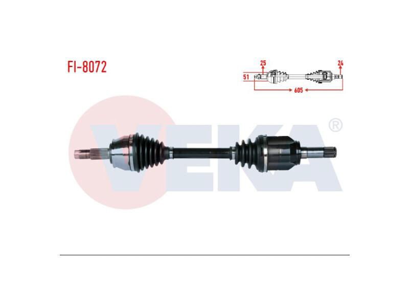 Aks Komple Sol Fiorino 1.3 Mjtd EURO 5 2013 - Bipper Nemo 1.3 HDI 2010>