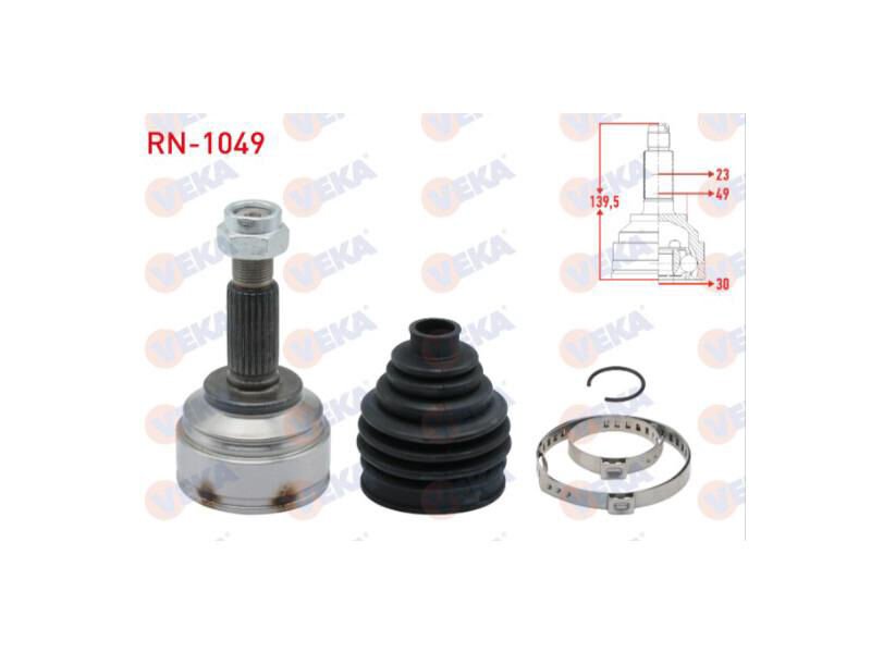 Aks Kafasi Sol - Sağ Ön Dis Clio Iv 1.5 DCI M - T 23X30X49 Uzunluk 139,50MM 2012 -