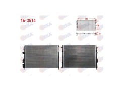 Radyator Megane I Scenic 1.4 1.6 1.8 2.0 16V (ac+mek) Logan 1.5 DCI (586X415X23)