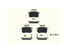 Fren Balatasi Arka Civic Crv Accord Frv 93 =>