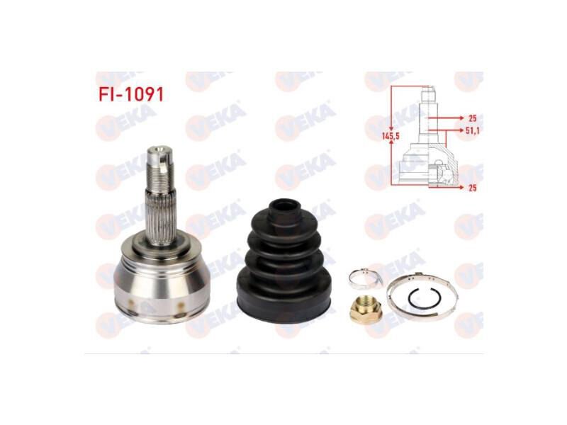 Aks Kafasi Dis Linea 1.3 Mjt 90 Hp 25X25X51 2007>