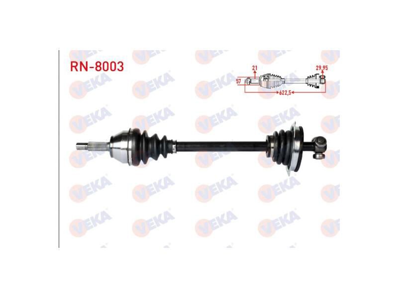 Komple Aks Sol Ön Kangoo 1.9 DTI 98 - 08