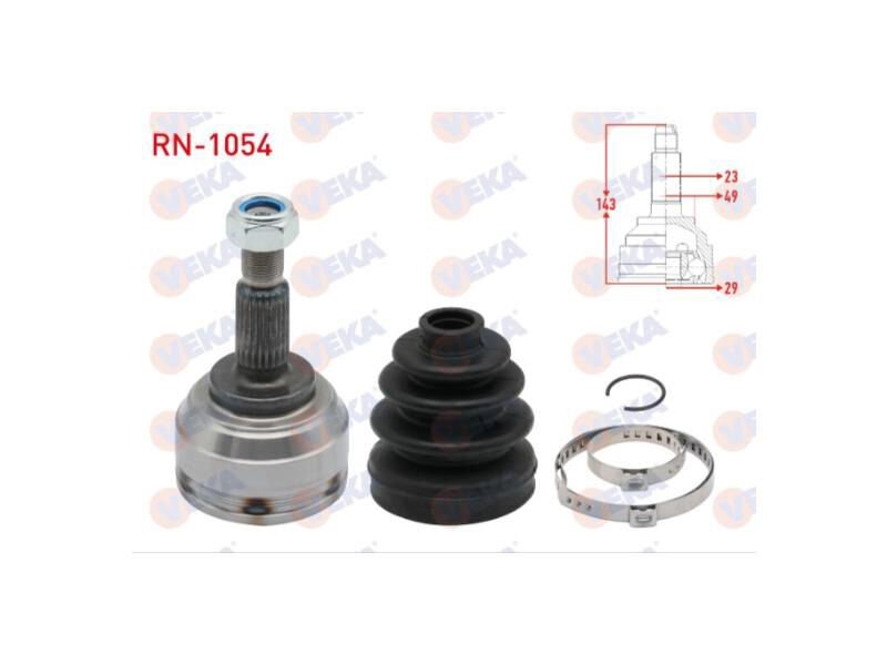 Aks Kafasi Sol - Sağ Ön Dis 23X29X49 Uzunluk 143MM Clio Iii 1.5 DCI M - T 2005 - 2012 / Dacia Logan - Loga